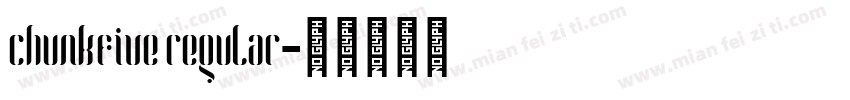 chunkfive regular字体转换